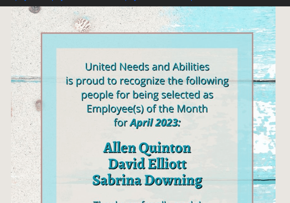 Screenshot of a popular post from United Needs & Abilities' Facebook Page. (Captured in Oct. 2023)