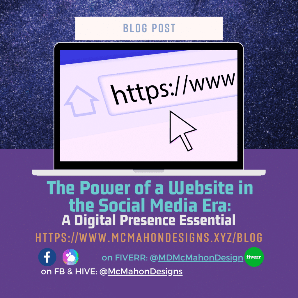 Blog Post - The Power of a Website in the Social Media: A Digital Prescence Essential graphic.